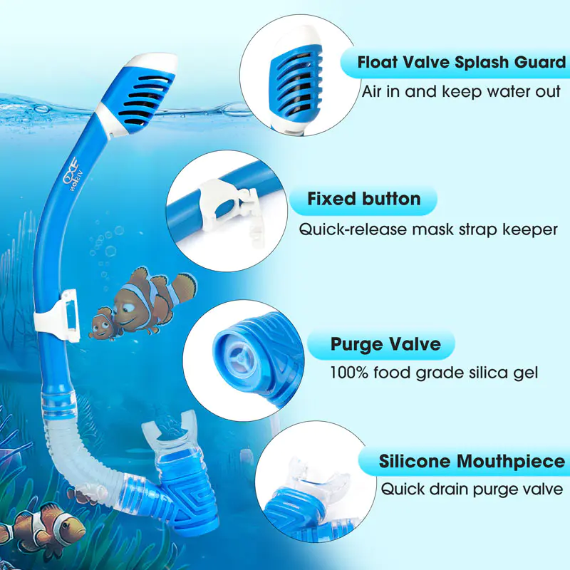 Snorkeling Set With Diving Fins For Kids Snorkeling Set With Diving Fins For Kids